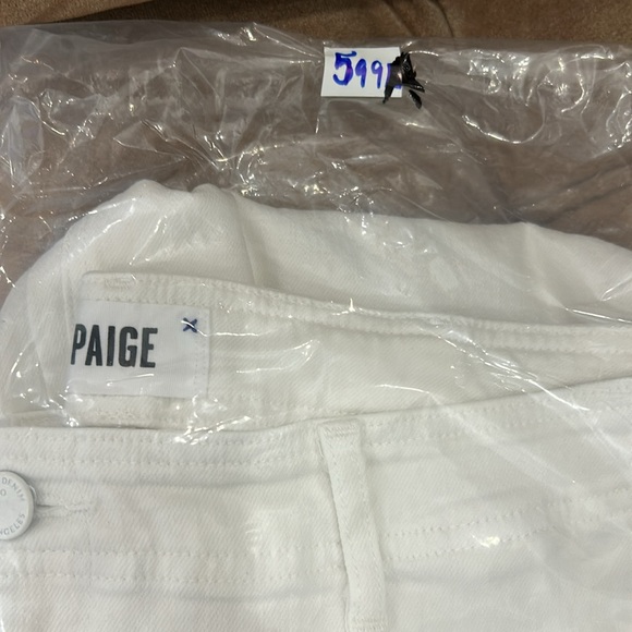 Paige Women’s Nellie Cullote Jeans. Crisp White. Size 31 (599A) - Picture 15 of 16